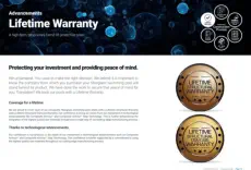 Leisure Lifetime warranty